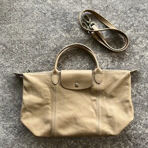 Longchamp Le Pliage leather bag